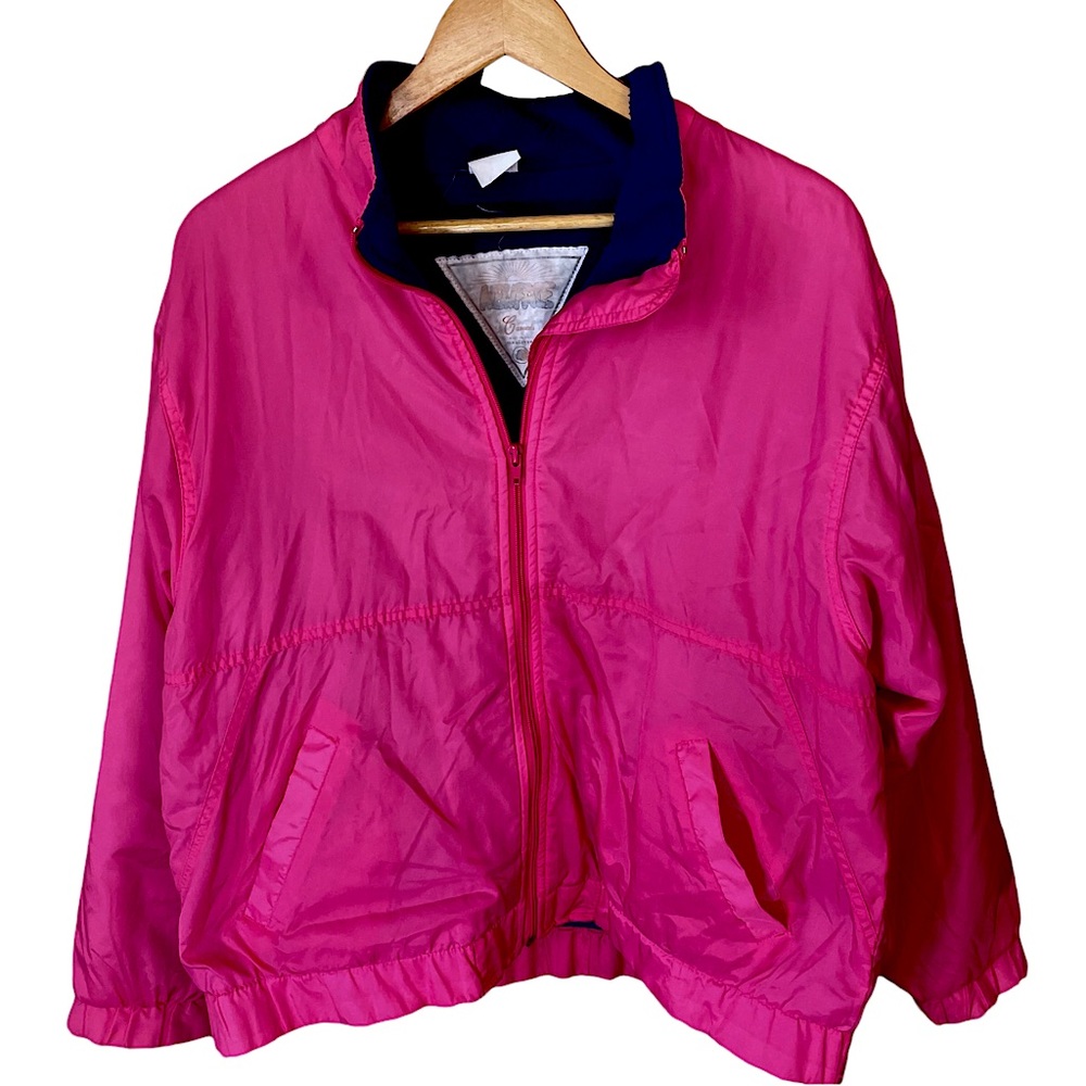 ⭐️ Vintage Neon Pink Windbreaker
